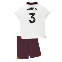 Manchester City Ruben Dias #3 Replika babykläder Bortaställ Barn 2023-24 Kortärmad (+ korta byxor)
